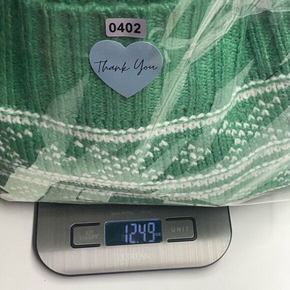 American Eagle Kelly Green Fair Isle Oversized Sweater N0402 - Picture 8 of 8